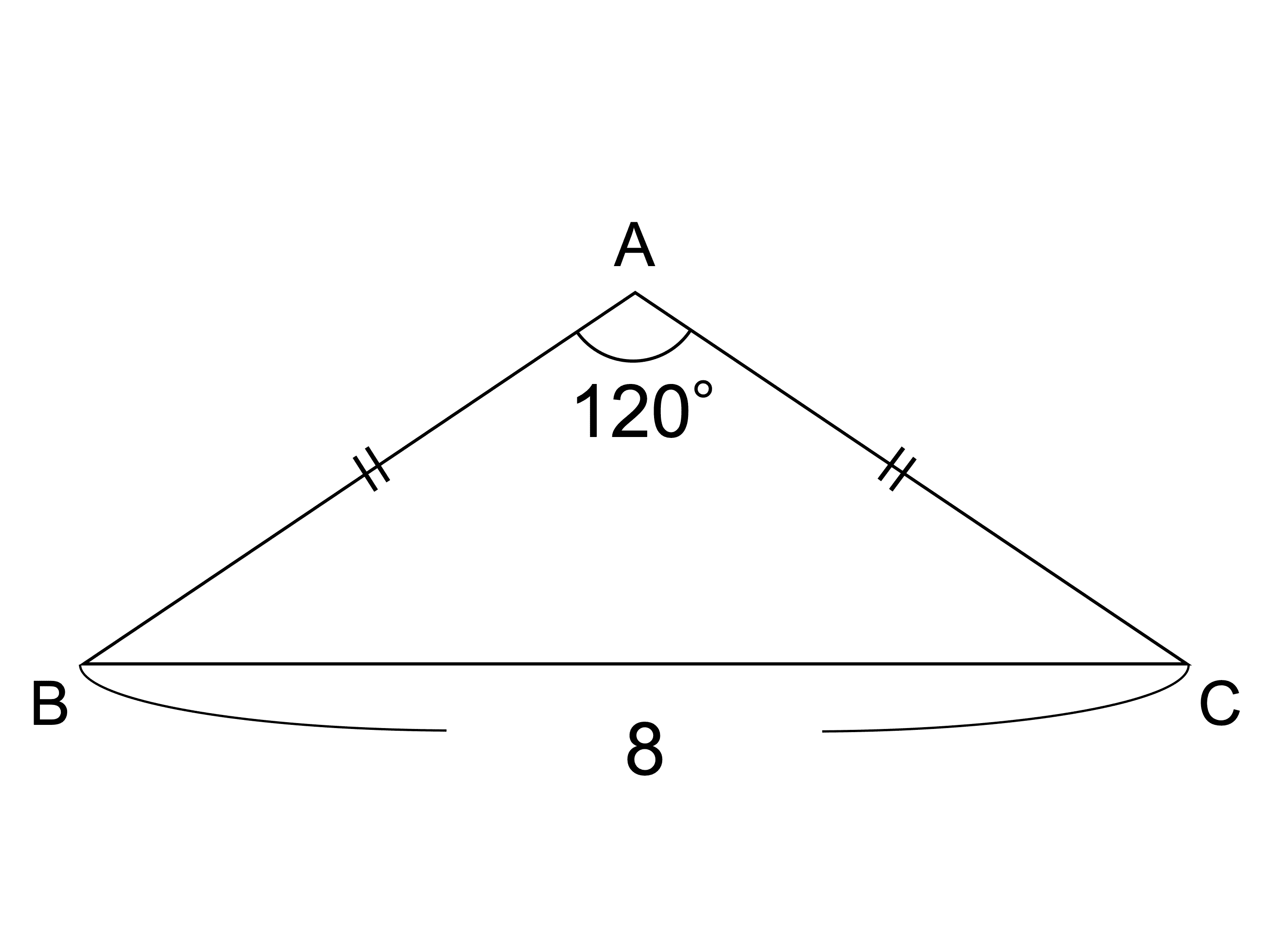 二等辺三角形とは 定義や定理 角度 辺の長さ 面積の求め方 受験辞典